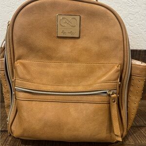 Itzy Ritzy Tan Convertible Diaper Backpack
